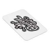 Koningin met kroon, Typografie Design Magneet (Rechterzijde)