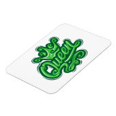 Koningin met kroon, Typografie Design Magneet (Linkerzijde)