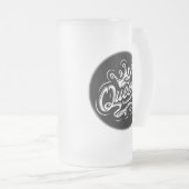 Koningin met kroon, Typografie Design Matglas Bierpul (Voorkant rechts)