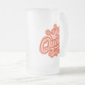 Koningin met kroon, Typografie Design Matglas Bierpul (Voorkant rechts)