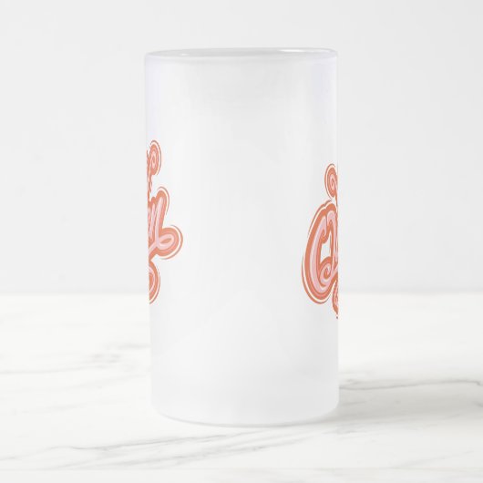 Koningin met kroon, Typografie Design Matglas Bierpul (Center)