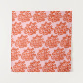 Koningin met kroon, Typografie Design Wandkleed (Voorkant)