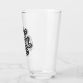 Koningin Met Kroon, Typografie Ontwerp Glas (Links)