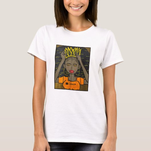 koningin met kroonkonijn #koningin t-shirt (Voorkant)