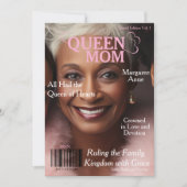 Koningin Moeder Magazine Omslag Feestdagenkaart (Voorkant)