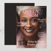 Koningin Moeder Magazine Omslag Feestdagenkaart (Voorkant / Achterkant)