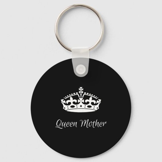 Koningin-moeder moederdag mama oma sleutelhanger (Voorkant)