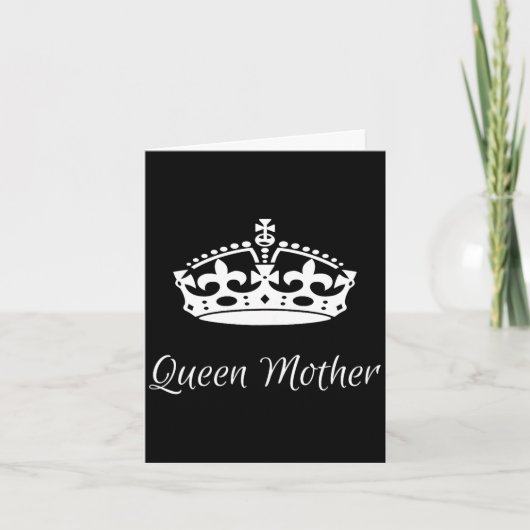 Koningin moeder moederdag moeder oma kaart (Voorkant)