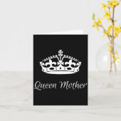 Koningin moeder moederdag moeder oma kaart (Gele Bloem)