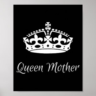 Koningin-moeder moederdag moeder oma poster