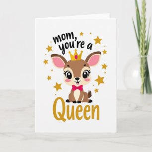 Koningin Moeder Ree Illustratie Kaart