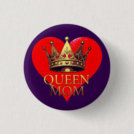 KONINGIN MOEDER RONDE BUTTON 3,2 CM