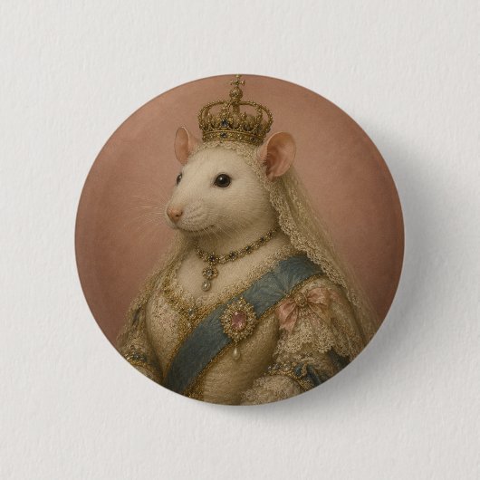 Koningin Muisbeth Ronde Button 5,7 Cm (Voorkant)