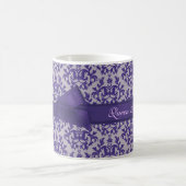 Koningin Mummy damask paarse grijze mok (Center)