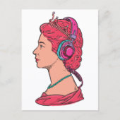 Koningin Muziek Briefkaart (Voorkant)