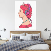 Koningin Muziek Canvas Afdruk (Insitu (Slaapkamer))