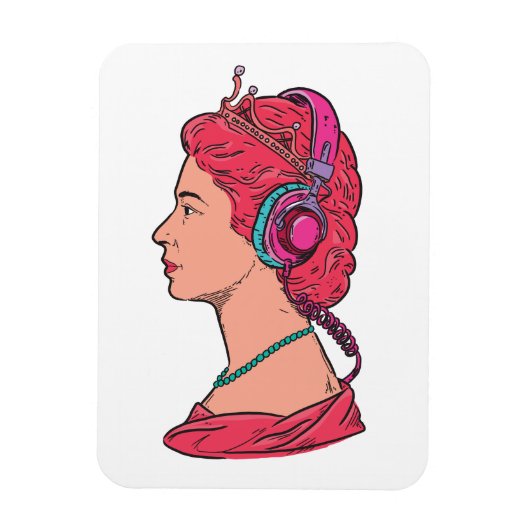 Koningin Muziek Magneet (Verticaal)