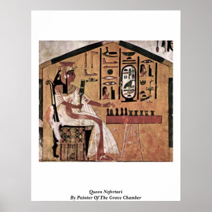 Koningin Nefertari door schilder van de Gravekamer Poster