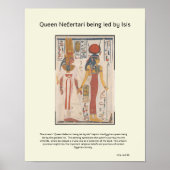 Koningin Nefertari onder leiding van Isis Poster (Voorkant)