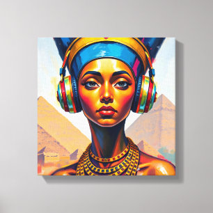 KONINGIN NEFERTITI 3 CANVAS AFDRUK