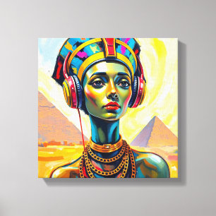 KONINGIN NEFERTITI CANVAS AFDRUK