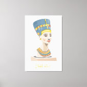 Koningin Nefertiti en Cartouche rechthoekig Poster Canvas Afdruk (Voorkant)