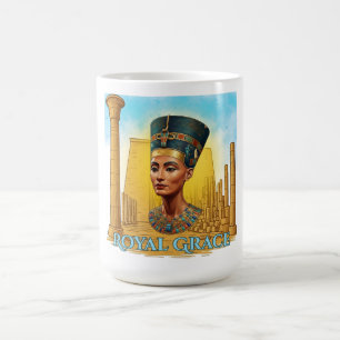 Koningin Nefertiti Koninklijke Gratie – Oude Egypt Koffiemok