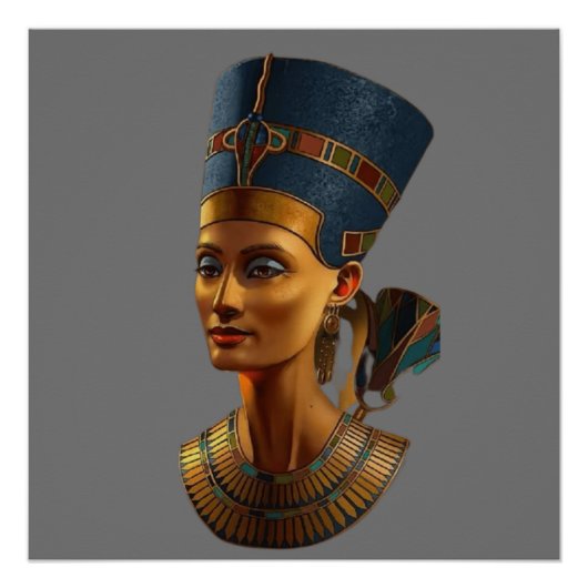 Koningin Nefertiti Poster (Voorkant)