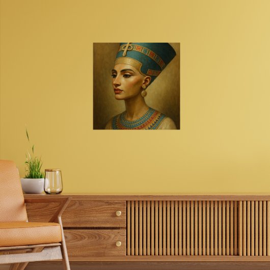 Koningin Nefertiti Poster - Egyptisch Koninklijk P (Woonkamer 2)