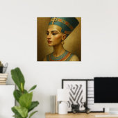 Koningin Nefertiti Poster - Egyptisch Koninklijk P (Thuiskantoor)
