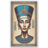 Koningin Nefertiti - Tijdloze Egyptische schoonhei Sticker (Voorkant)