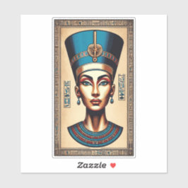Koningin Nefertiti - Tijdloze Egyptische schoonhei Sticker