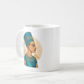 Koningin Nefertiti - Tijdloze schoonheid van de ou Koffiemok (Voorkant links)