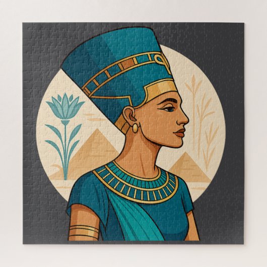 Koningin Nefertiti - Tijdloze schoonheid van de ou Legpuzzel (Verticaal)