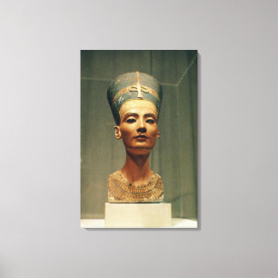 Koningin Nefertiti, voorste uitzicht Canvas Afdruk