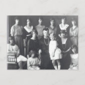 Koningin Olga van Griekenland met kleindochters Briefkaart (Voorkant)