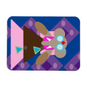 koningin olifant flexibele foto magneet (Horizontaal)