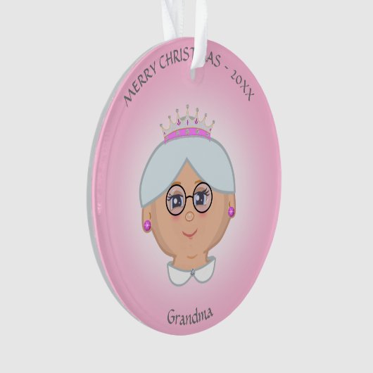 Koningin oma, mam, tante, leraar, verpleegster in  ornament (voorkant)