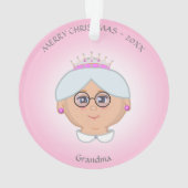 Koningin oma, mam, tante, leraar, verpleegster in  ornament (achterkant)