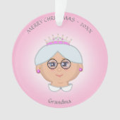 Koningin oma, mam, tante, leraar, verpleegster in  ornament (voorkant)