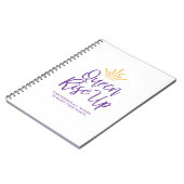 Koningin omhoog noteringsboek notitieboek (Linkerzijde)