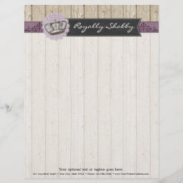  koningin op bijtende hout en karton gepersonaliseerd briefhoofd