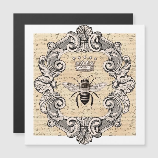  koningin op blad Music Flat Kaart (Voorkant / Achterkant)