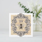 koningin op blad Music Flat Kaart (Staand voorkant)