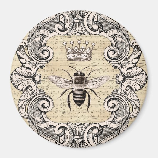  koningin op blad Music Magnet (Voorkant)