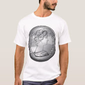 Koningin op een munt t-shirt (Voorkant)