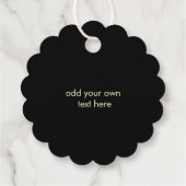 koningin op zwarte-welvaartslabels bedankjes labels (Achterkant)