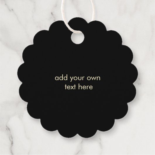 koningin op zwarte-welvaartslabels bedankjes labels (Achterkant)