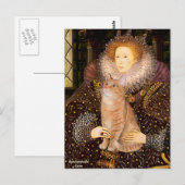 Koningin - Oranje lapjeskat 46 Briefkaart (Voorkant / Achterkant)