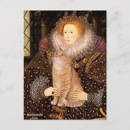 Koningin - Oranje lapjeskat 46 Briefkaart (Voorkant)